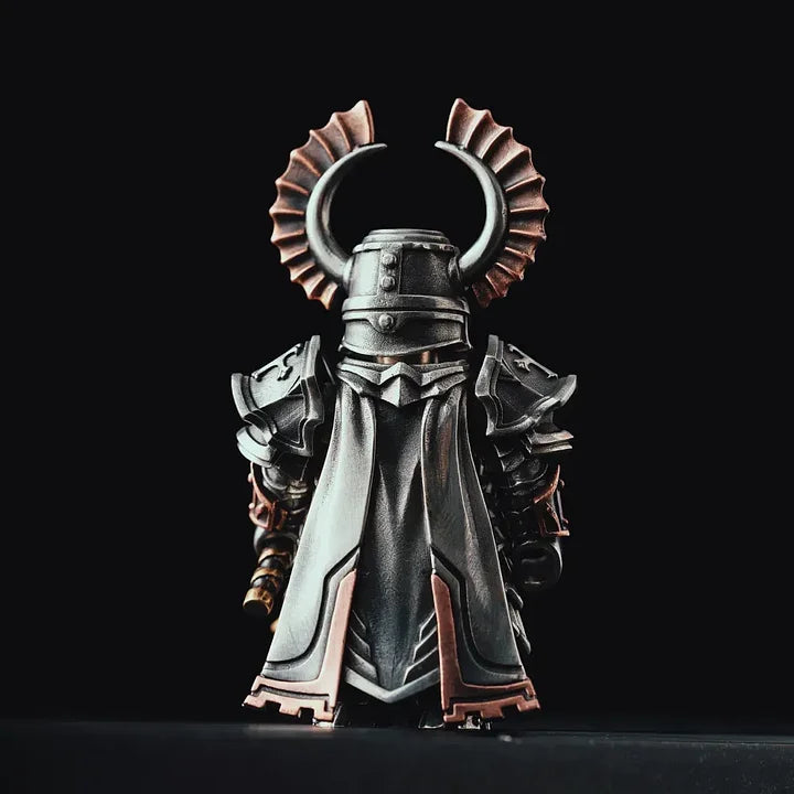 Crusader bronze Collectible Figurine – Magnetic Detachable Accessories Set