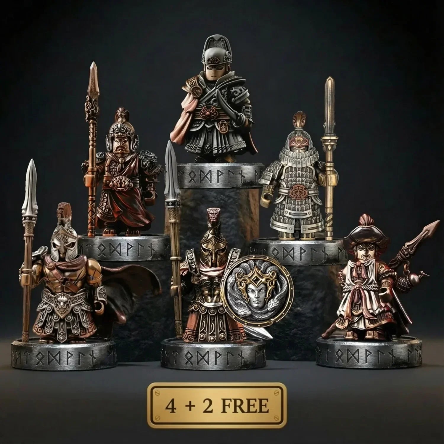 MASTER SET-Metal Figurine Collection Set, Magnetic Detachable