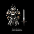 Mech Justicar Magnetic Detachable Medieval Bronze Knight Figurine – Mini Armor Warrior Collectible Statue