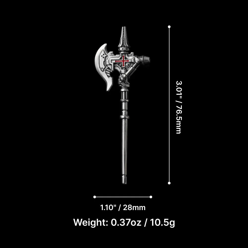 Mech Justicar Magnetic Detachable Medieval Bronze Knight Figurine – Mini Armor Warrior Collectible Statue