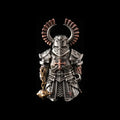 Crusader bronze Collectible Figurine – Magnetic Detachable Accessories Set