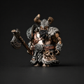 Viking Raider Collectible Figure Detachable Bronze Copper Knight Statue