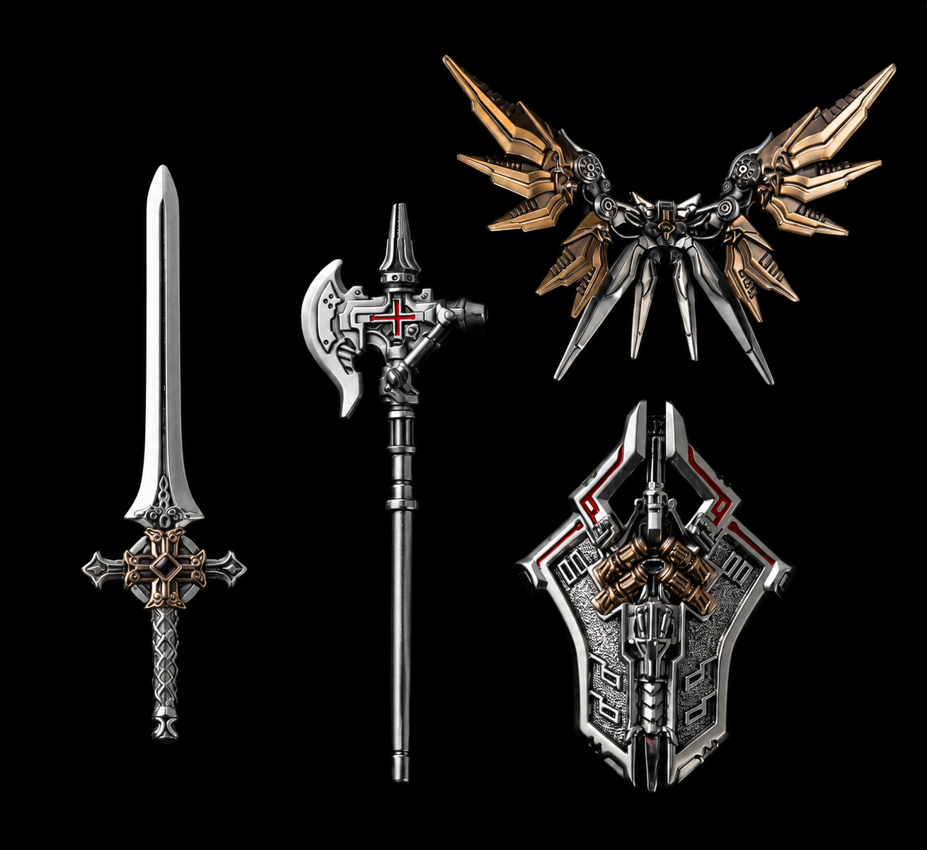 Premium Upgrade Accessories for Magnetic Metal Figures
