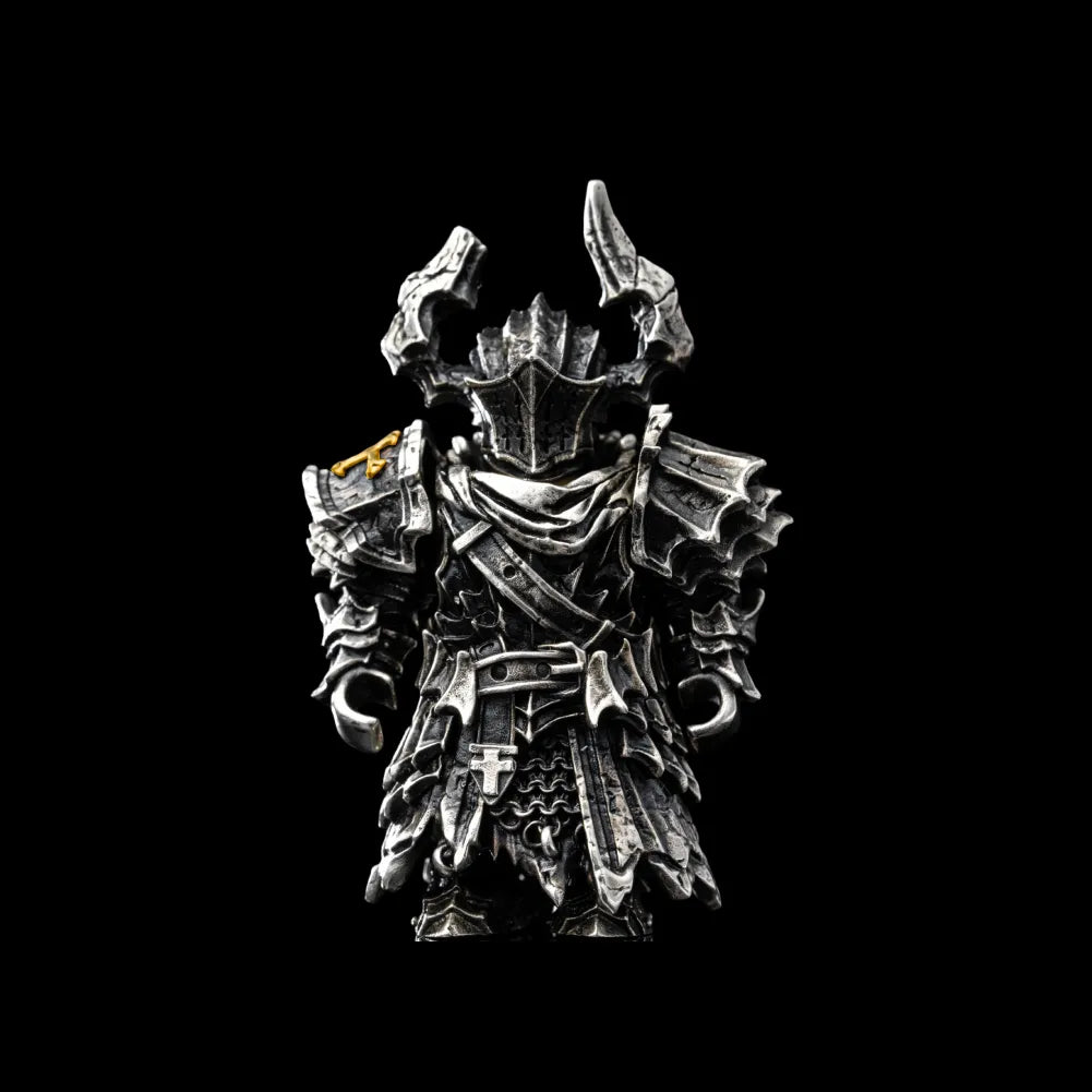 Black Knight Magnetic Metal Figure Detachable Bronze Copper Knight Statue Collectible