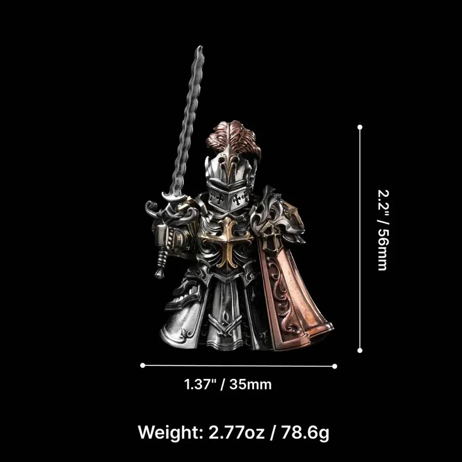 Medieval Fantasy Knight Figurine Collection Set – 3-Piece Armored Miniature Display Statues