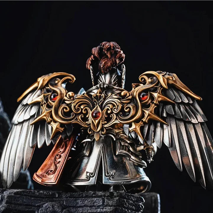 Crimson Templar Collectible Figure Detachable Bronze Copper Knight Statue