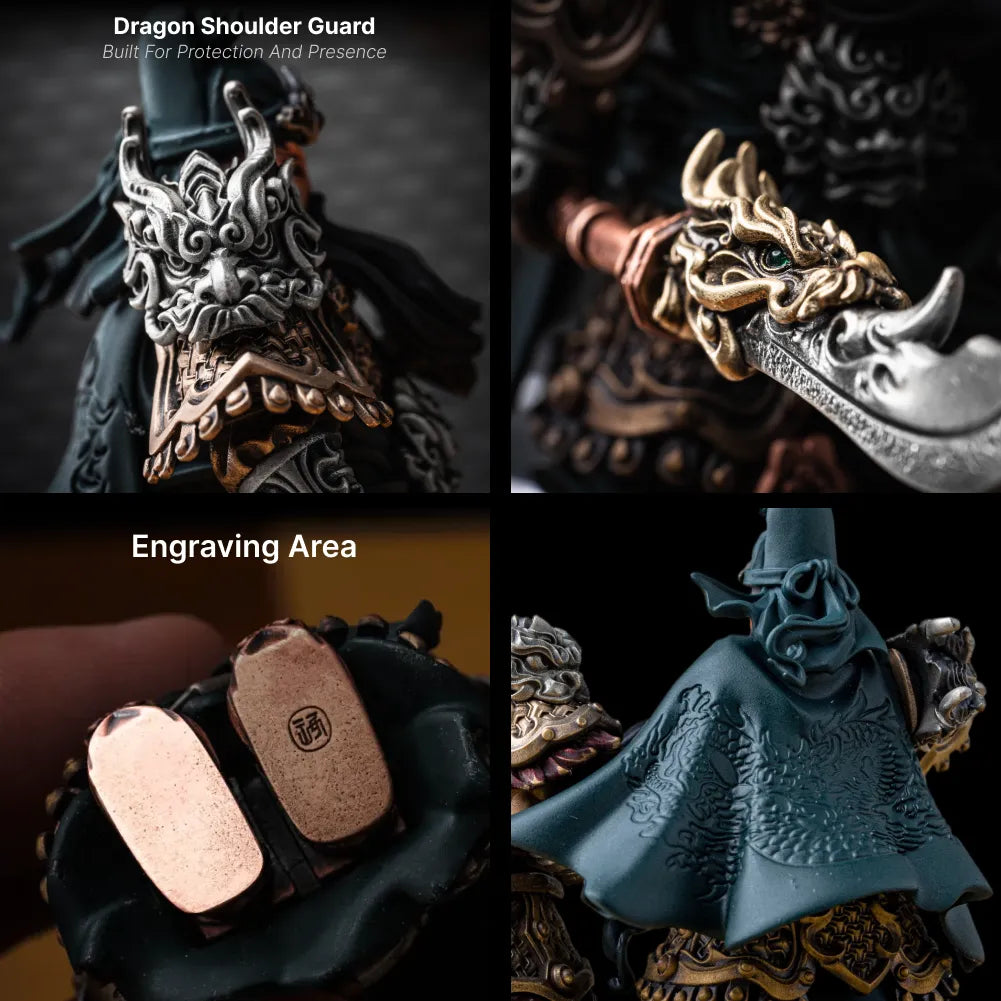 GY Magnetic Metal Figure Detachable Bronze Copper Knight Statue Collectible