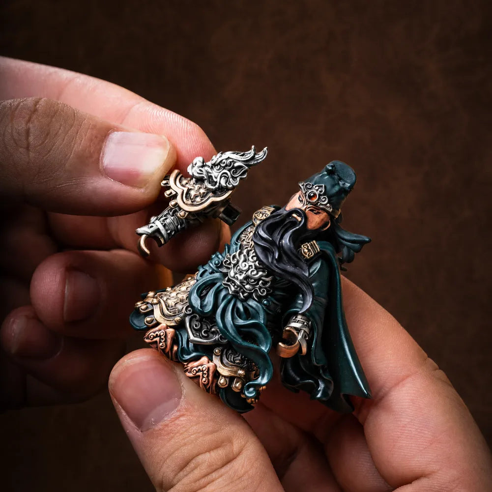 GY Magnetic Metal Figure Detachable Bronze Copper Knight Statue Collectible